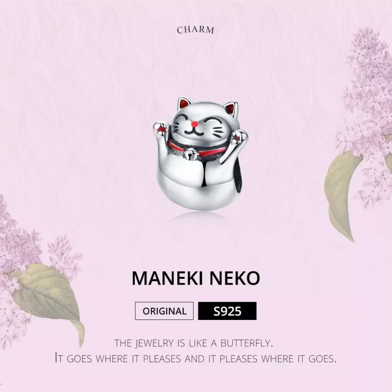 (immagine per) Charm tipo Pandora Maneki Neko - SCC1178 - Visualizza 2