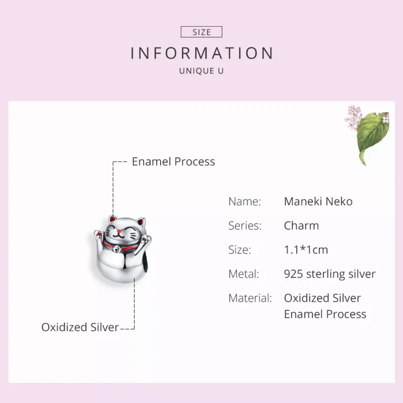 (immagine per) Charm tipo Pandora Maneki Neko - SCC1178 - Visualizza 3