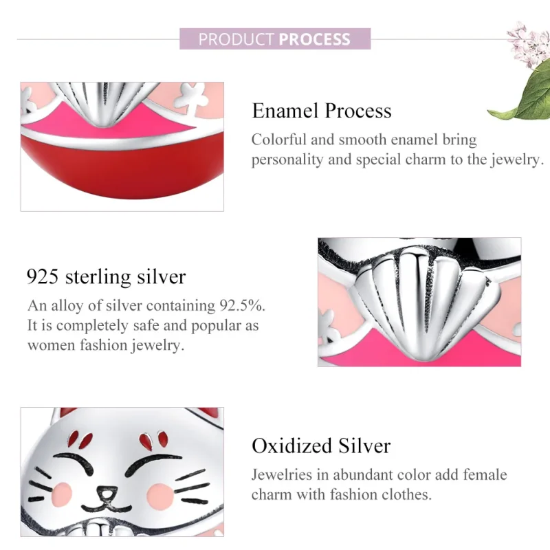 (immagine per) Charm tipo Pandora Maneki Neko - SCC1341 - Visualizza 8