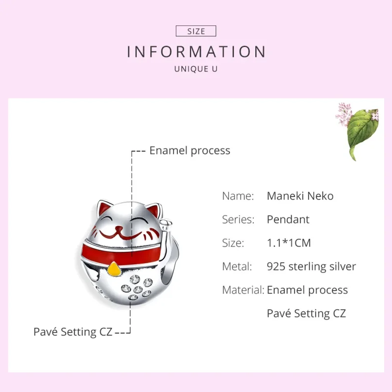 (immagine per) Charm tipo Pandora Maneki Neko - SCC1374 - Visualizza 6