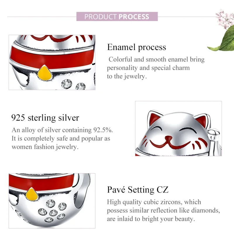 (immagine per) Charm tipo Pandora Maneki Neko - SCC1374 - Visualizza 7