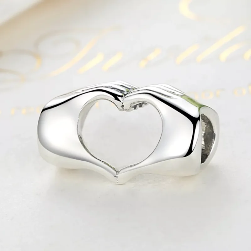 (immagine per) Charm tipo Pandora Mani con amore - SCC125 - Visualizza 2
