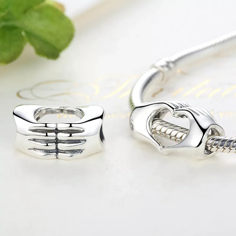 (immagine per) Charm tipo Pandora Mani con amore - SCC125 - Visualizza 3
