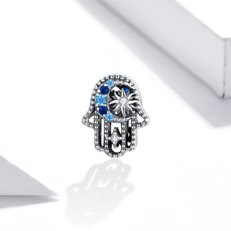 (immagine per) Charm tipo Pandora Mano fortunata - BSC440 - Visualizza 2