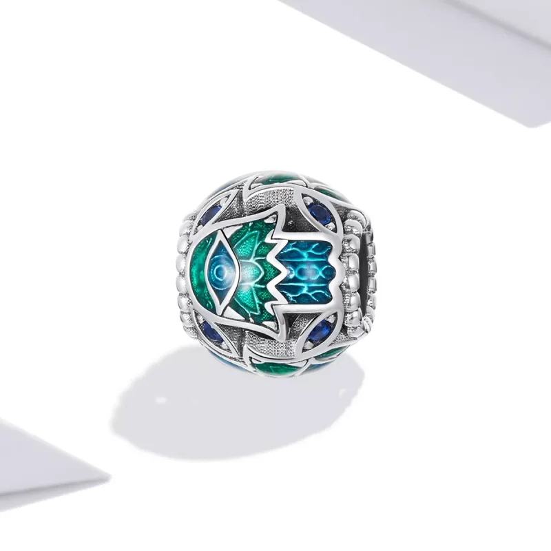 (immagine per) Charm tipo Pandora Mano fortunata - BSC565 - Visualizza 2
