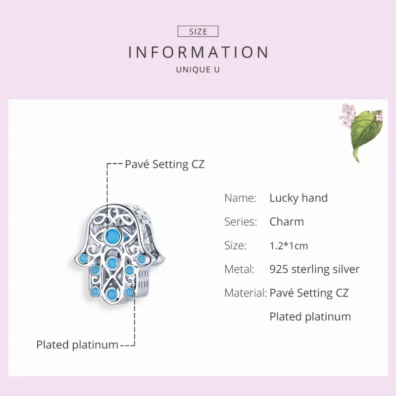 (immagine per) Charm tipo Pandora Mano fortunata - SCC1757 - Visualizza 7