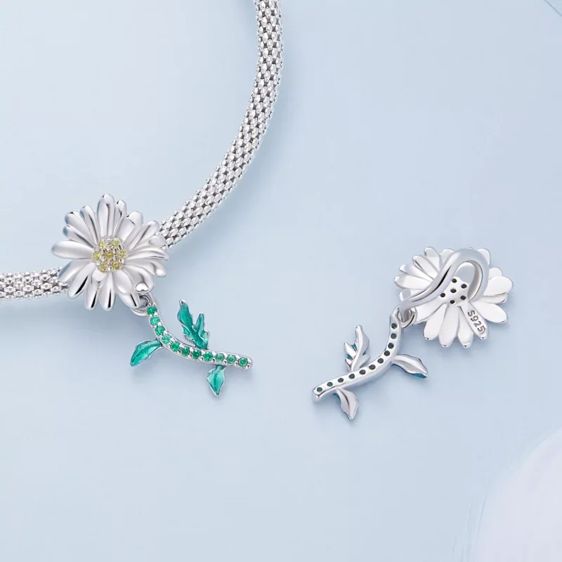 (immagine per) Charm tipo Pandora Margherita - BSC648 - Visualizza 4