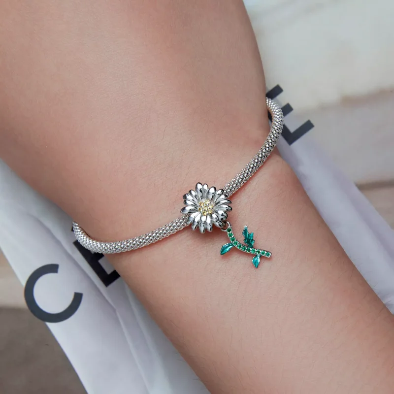 (immagine per) Charm tipo Pandora Margherita - BSC648 - Visualizza 5