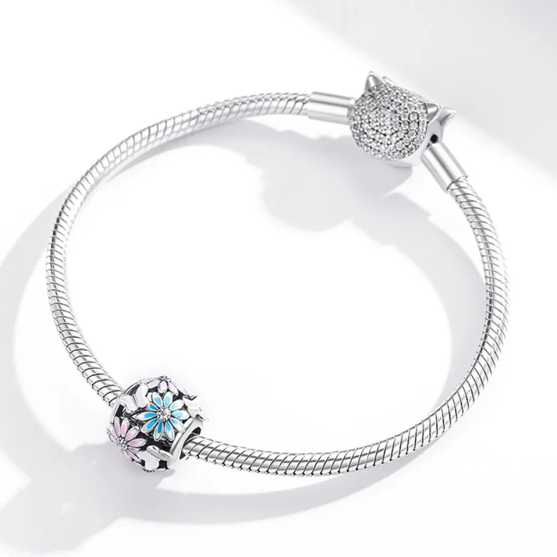 (immagine per) Charm tipo Pandora Margherite luminose - SCC1837 - Visualizza 3