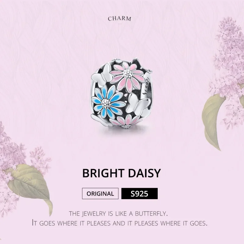 (immagine per) Charm tipo Pandora Margherite luminose - SCC1837 - Visualizza 7