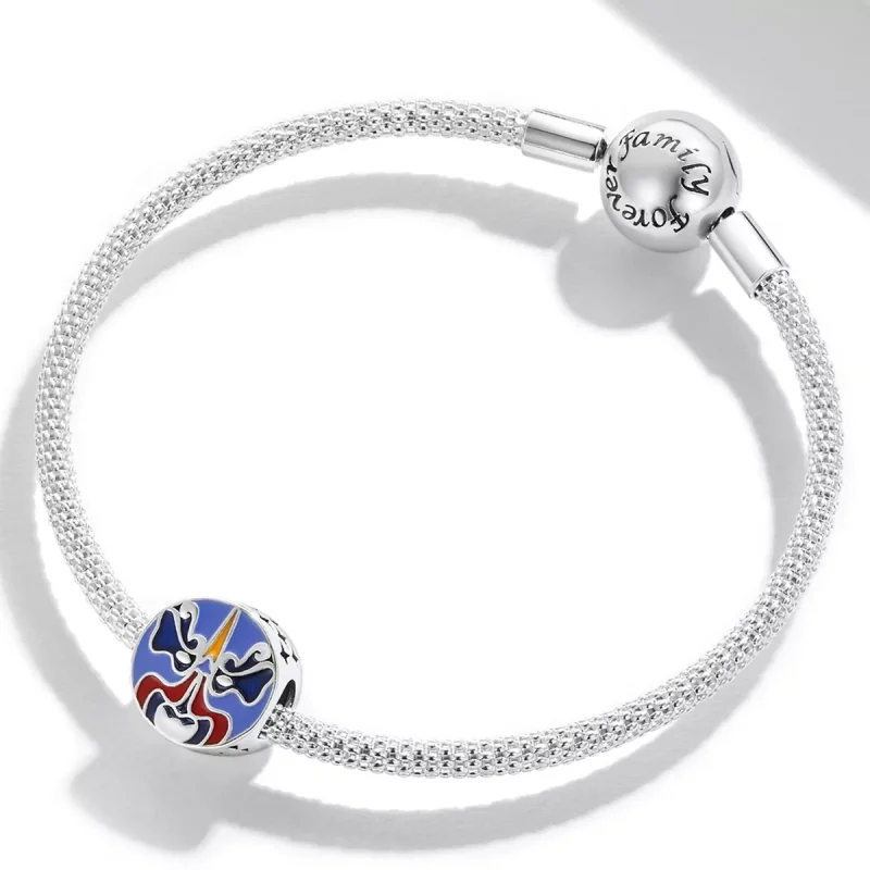 (immagine per) Charm tipo Pandora Maschera dell'opera cinese - SCC2108 - Visualizza 3