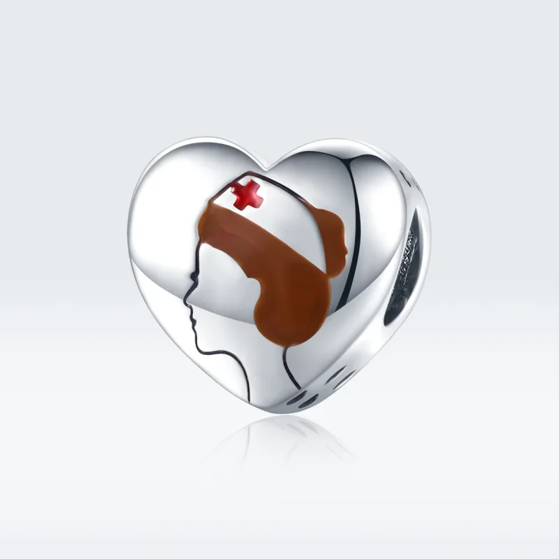(immagine per) Charm tipo Pandora Medico Angelo In Bianco Infermiera - SCC1547 - Visualizza 5