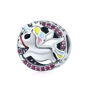 (immagine per) Charm tipo Pandora Memoria dell'unicorno - SCC848
