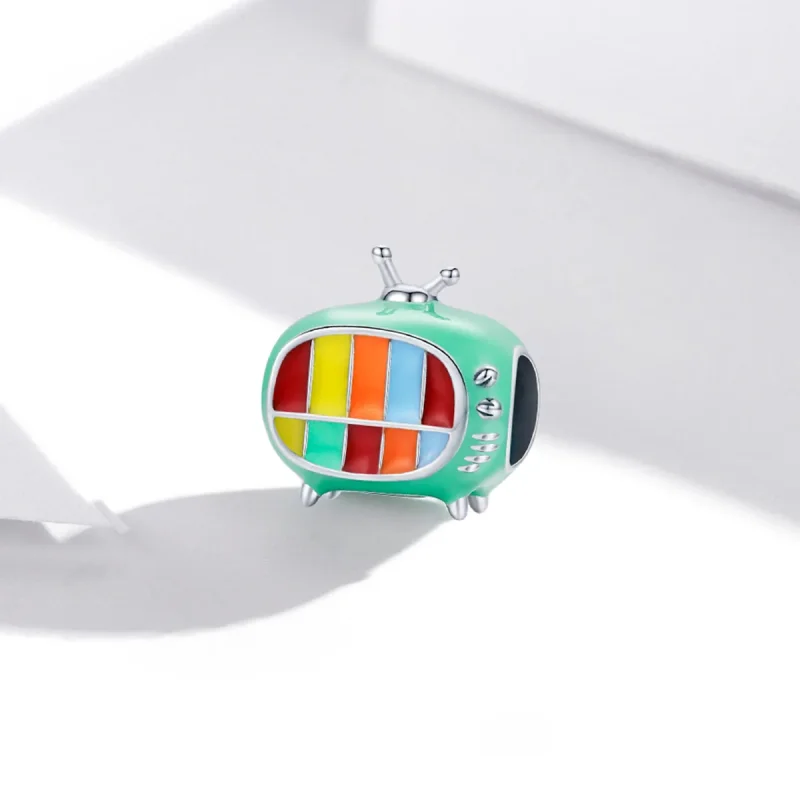 (immagine per) Charm tipo Pandora Mini TV a colori - SCC1861 - Visualizza 2