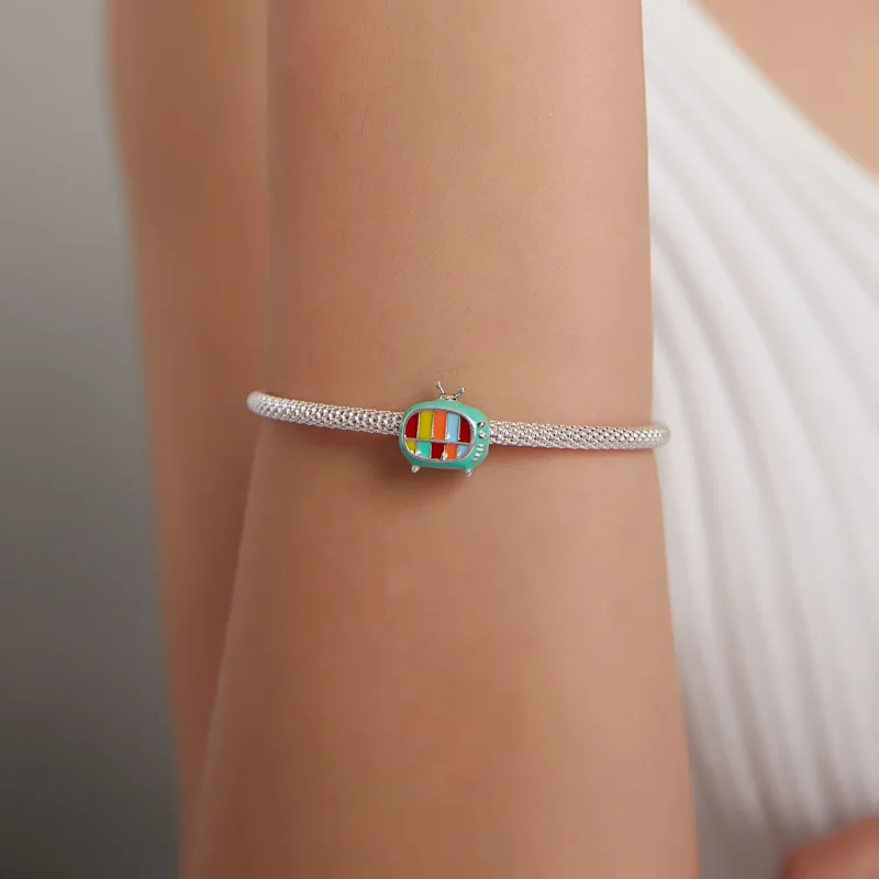 (immagine per) Charm tipo Pandora Mini TV a colori - SCC1861 - Visualizza 5