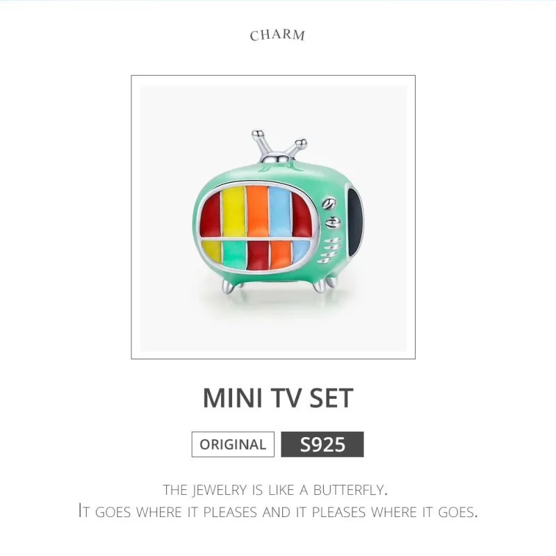 (immagine per) Charm tipo Pandora Mini TV a colori - SCC1861 - Visualizza 6