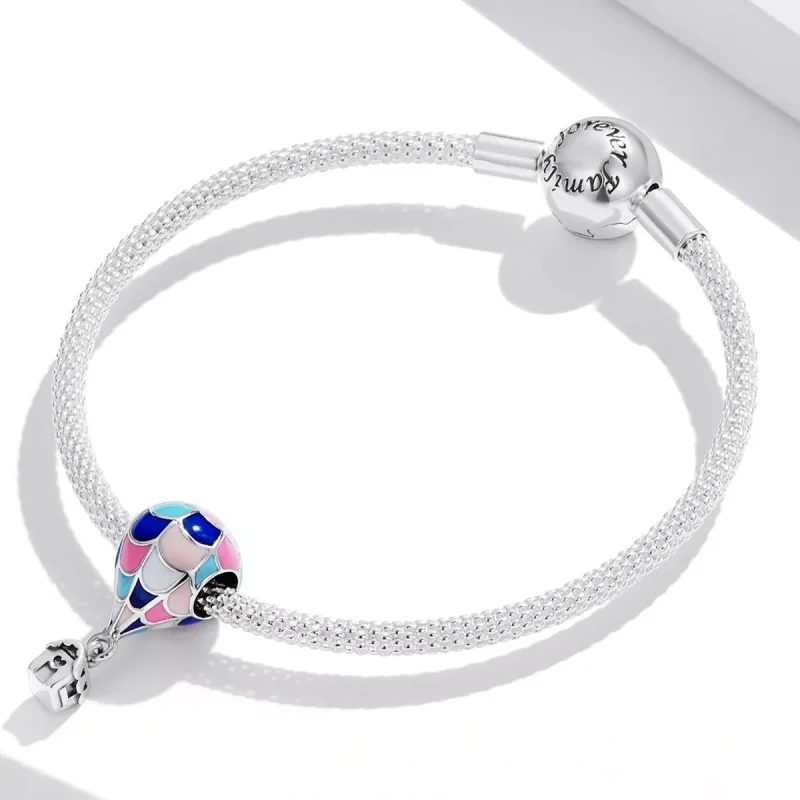 (immagine per) Charm tipo Pandora Mongolfiera da sogno - BSC545 - Visualizza 3