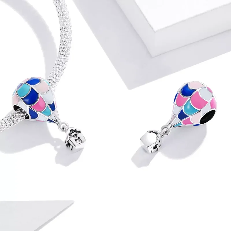 (immagine per) Charm tipo Pandora Mongolfiera da sogno - BSC545 - Visualizza 4