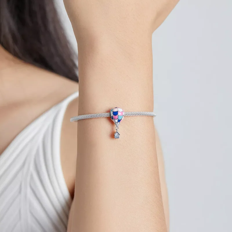 (immagine per) Charm tipo Pandora Mongolfiera da sogno - BSC545 - Visualizza 5