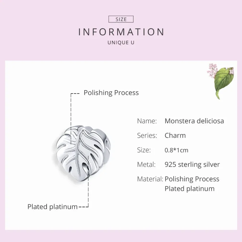 (immagine per) Charm tipo Pandora Monstera - BSC141 - Visualizza 7