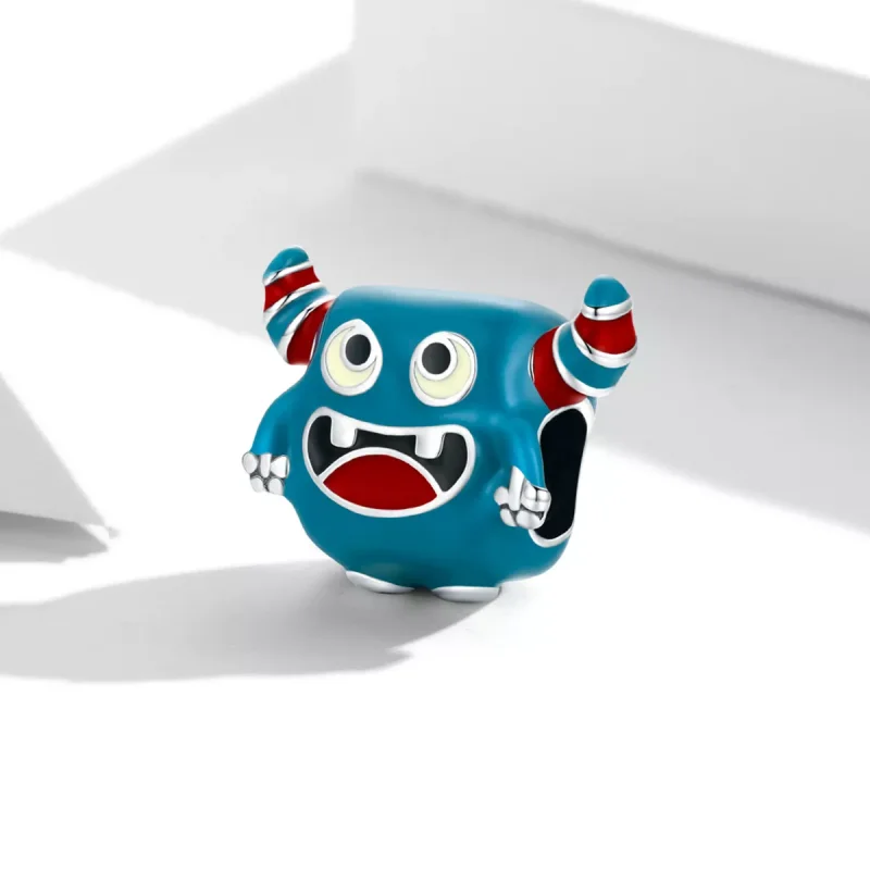 (immagine per) Charm tipo Pandora Mostro carino - SCC2055 - Visualizza 2