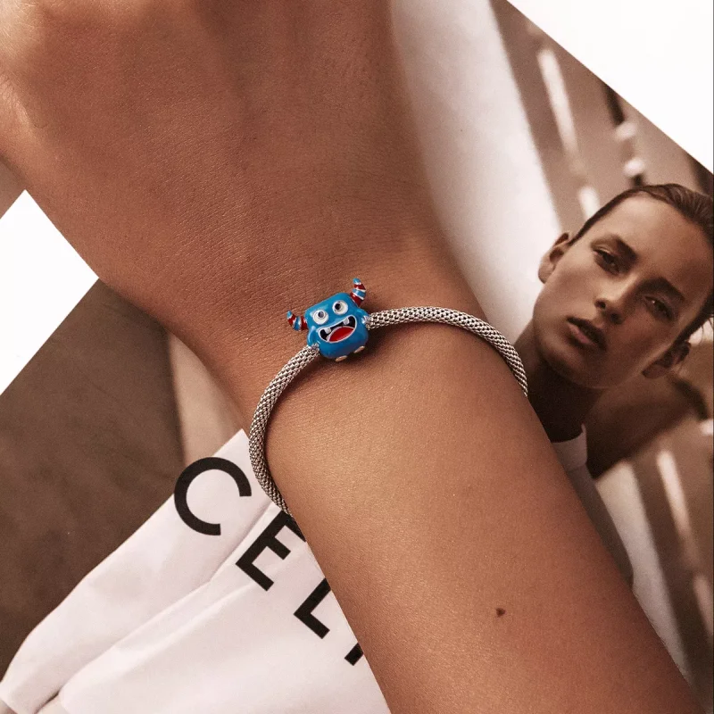 (immagine per) Charm tipo Pandora Mostro carino - SCC2055 - Visualizza 5