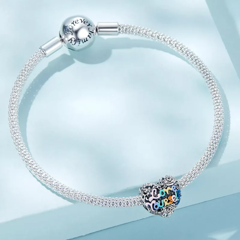 (immagine per) Charm tipo Pandora Motivo a cuore - SCC2354 - Visualizza 4