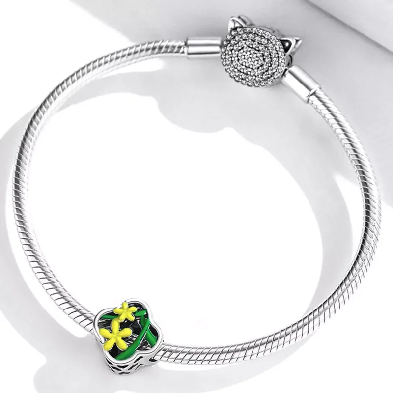 (immagine per) Charm tipo Pandora Narcisi delicati - SCC2021 - Visualizza 3