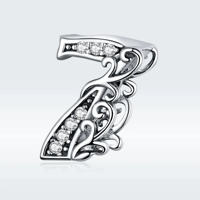 (immagine per) Charm tipo Pandora Numero 7 - SCC1418-7 - Visualizza 5