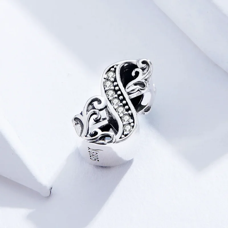 (immagine per) Charm tipo Pandora Numero 8 - SCC1418-8 - Visualizza 2