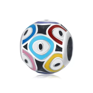 (immagine per) Charm tipo Pandora Occhio del diavolo colorato - BSC585