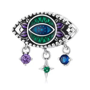 (immagine per) Charm tipo Pandora Occhio del diavolo retrò - SCC2162