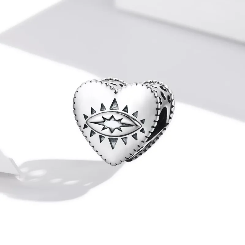 (immagine per) Charm tipo Pandora Occhio di demone del cuore - SCC1987 - Visualizza 2