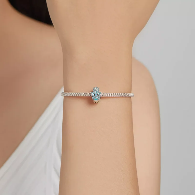 (immagine per) Charm tipo Pandora Occhio di Fatima - BSC510 - Visualizza 5