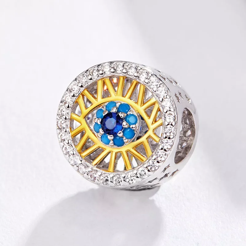 (immagine per) Charm tipo Pandora Occhio fortunato - BSC080 - Visualizza 2