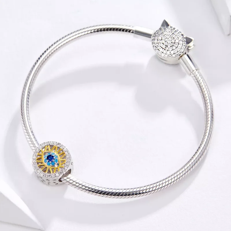(immagine per) Charm tipo Pandora Occhio fortunato - BSC080 - Visualizza 3