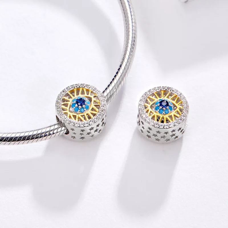 (immagine per) Charm tipo Pandora Occhio fortunato - BSC080 - Visualizza 4