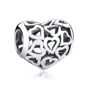 (immagine per) Charm tipo Pandora Openwork Cuori - SCC024