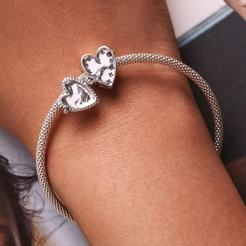 (immagine per) Charm tipo Pandora Orologio d'amore - SCC2245 - Visualizza 7