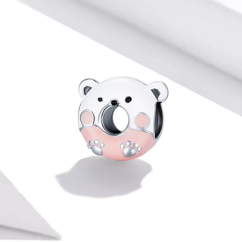 (immagine per) Charm tipo Pandora Orso ciambelle - SCC1876 - Visualizza 2