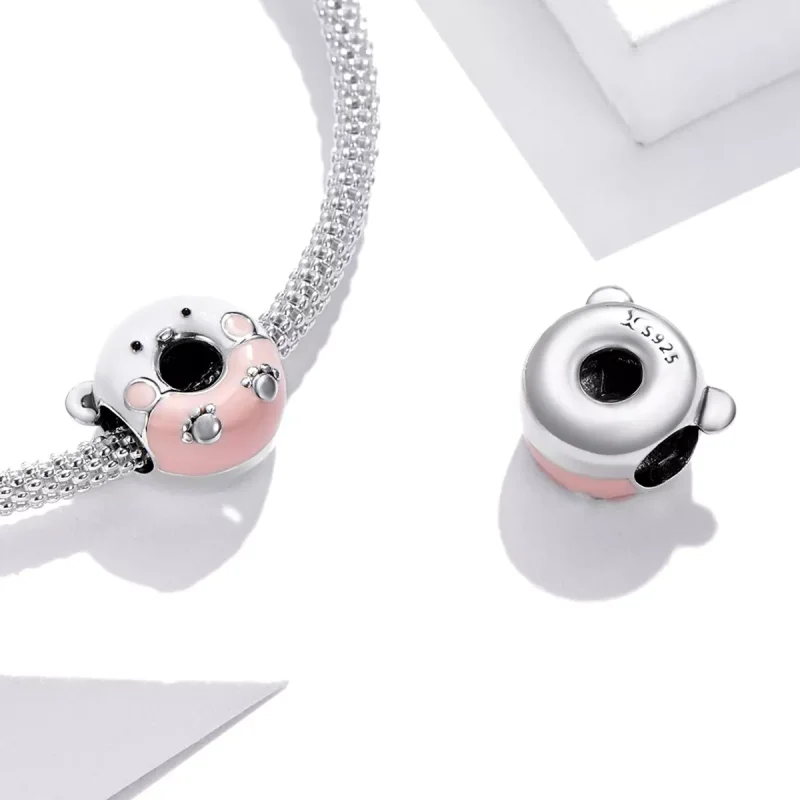 (immagine per) Charm tipo Pandora Orso ciambelle - SCC1876 - Visualizza 4