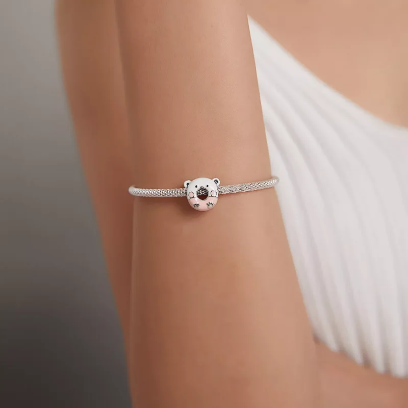 (immagine per) Charm tipo Pandora Orso ciambelle - SCC1876 - Visualizza 5