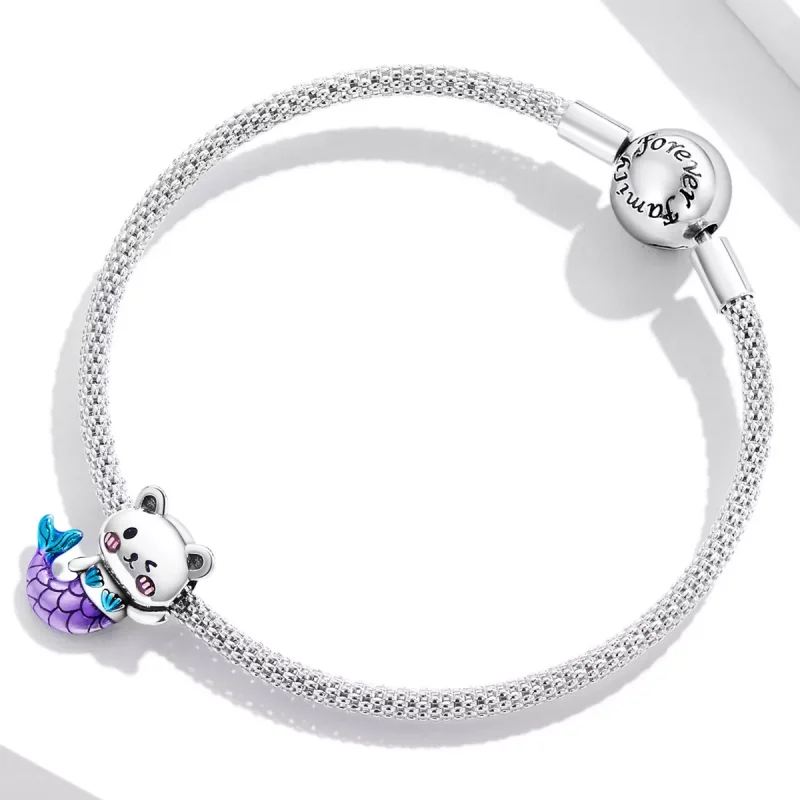 (immagine per) Charm tipo Pandora Orso coda di pesce - SCC2132 - Visualizza 3