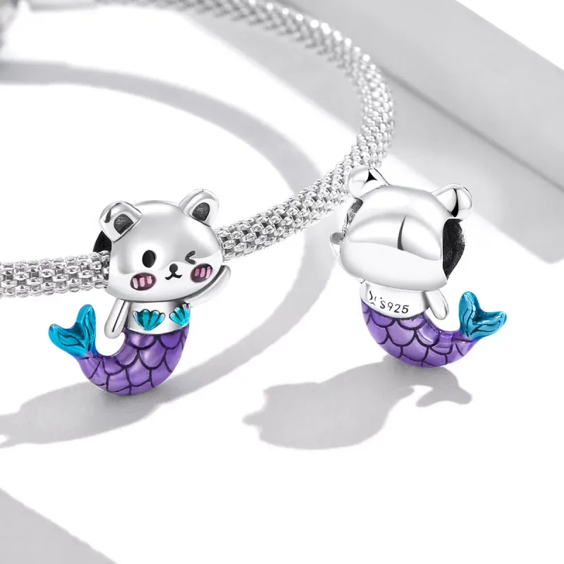 (immagine per) Charm tipo Pandora Orso coda di pesce - SCC2132 - Visualizza 4