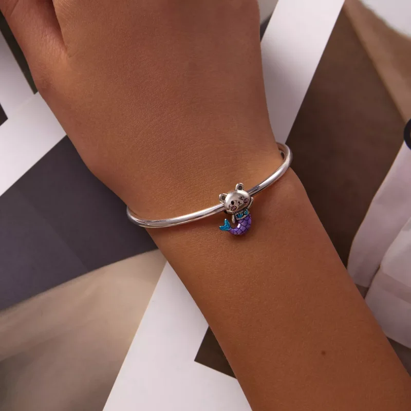 (immagine per) Charm tipo Pandora Orso coda di pesce - SCC2132 - Visualizza 5