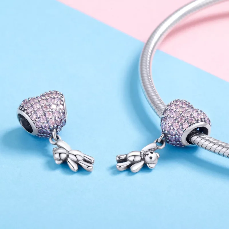 (immagine per) Charm tipo Pandora Orso e palloncino - SCC1054 - Visualizza 4