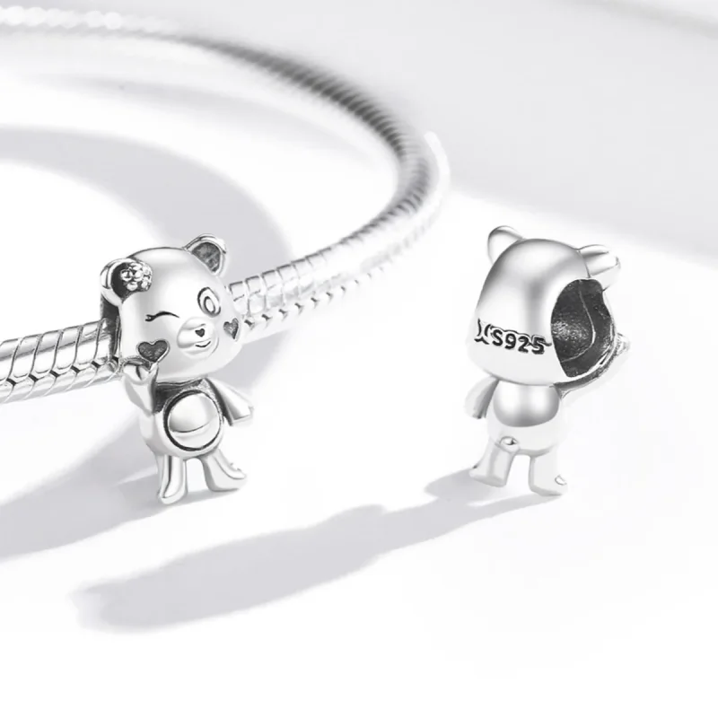 (immagine per) Charm tipo Pandora Orso giocoso - SCC1870 - Visualizza 3