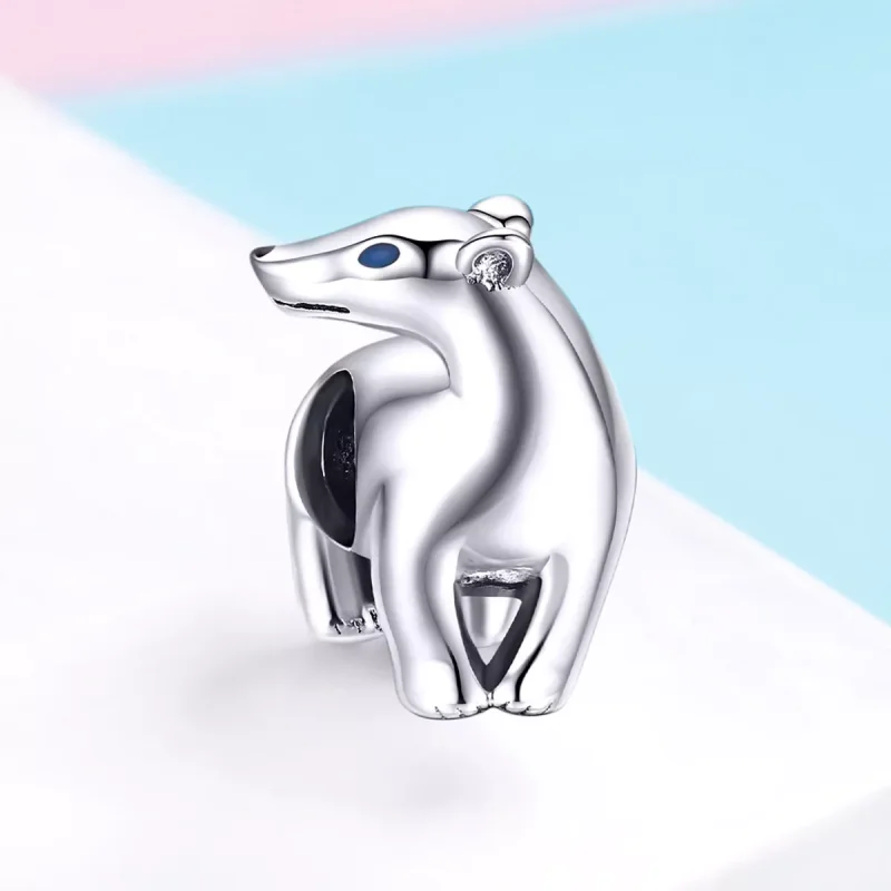 (immagine per) Charm tipo Pandora Orso polare - BSC058 - Visualizza 2