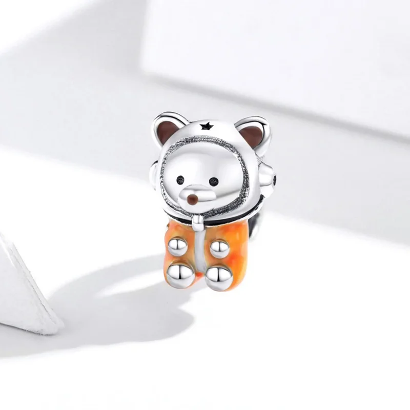 (immagine per) Charm tipo Pandora Orso spaziale - SCC1693 - Visualizza 2
