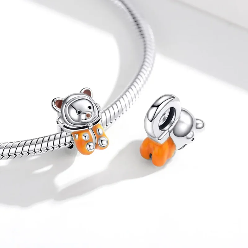 (immagine per) Charm tipo Pandora Orso spaziale - SCC1693 - Visualizza 4